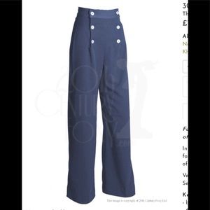 Worn once. The House of Foxy 30s sailor pants UK 8